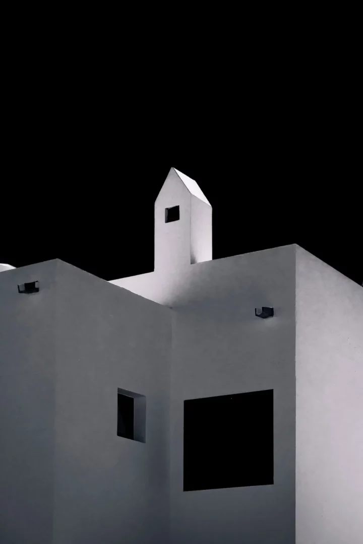 Black Sky, White Facade — Lanzarote